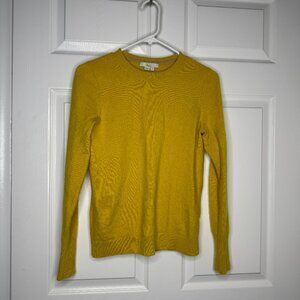Boden Yellow Cashmere Sweater